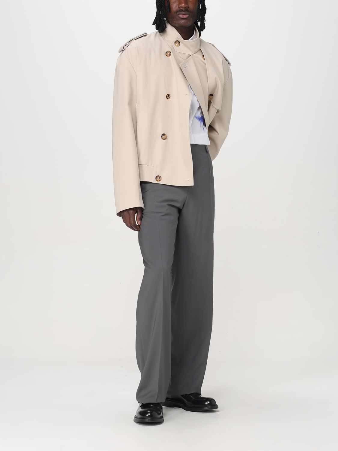 MOSCHINO COUTURE: Jacket men - Beige | Moschino Couture jacket