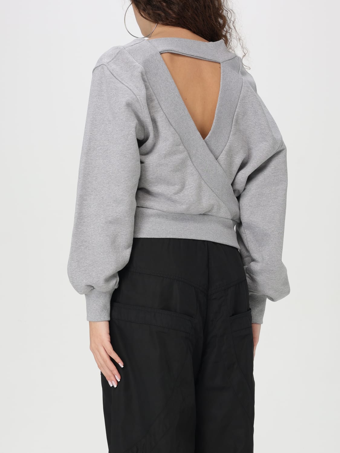 THE ATTICO SWEATSHIRT: Sweatshirt woman The Attico, Grey - Img 3