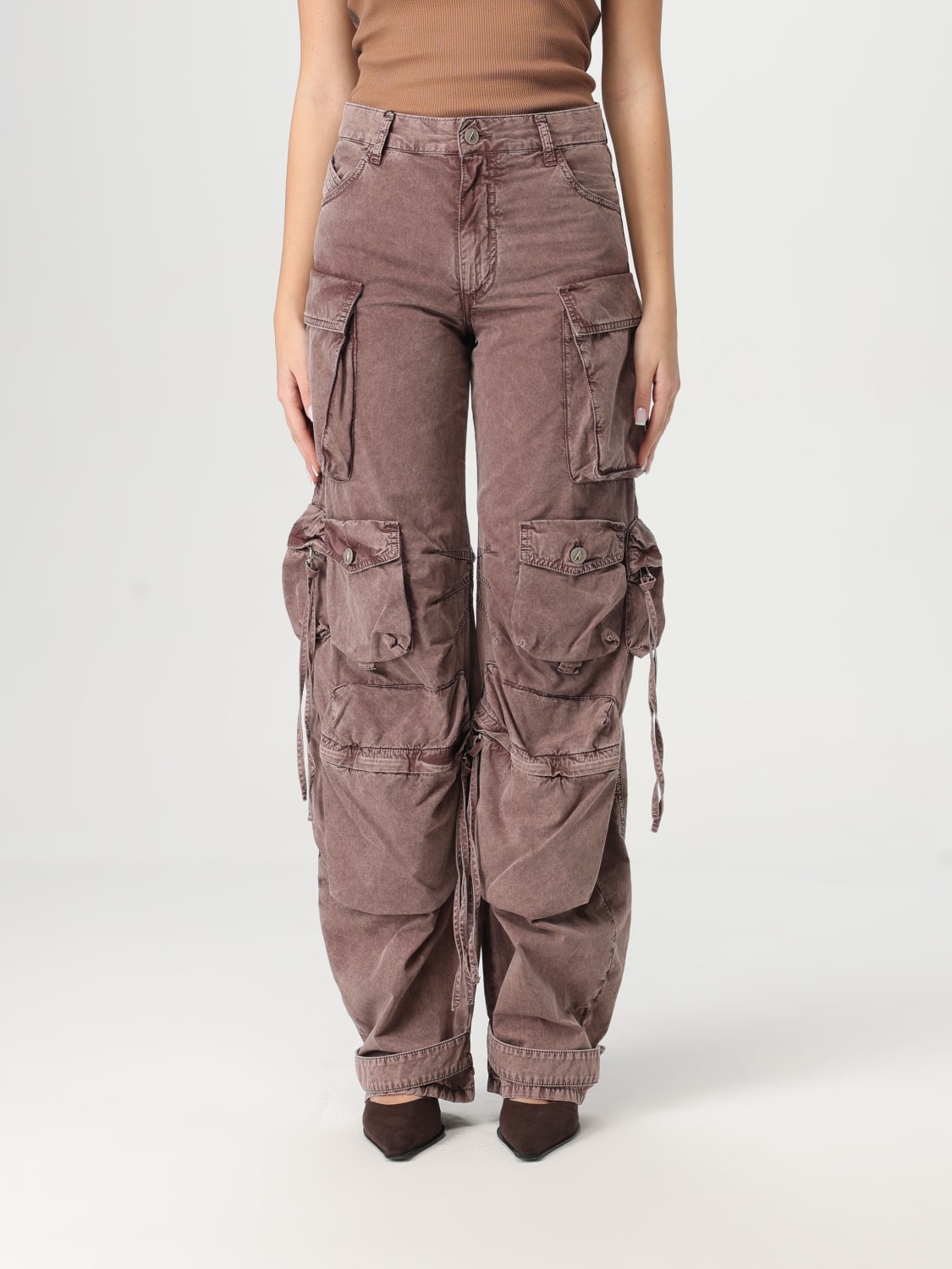 デニム・ジーパン THE ATTICO Women Denim Pants 250WCP00198 DDC098AA026 Pink Pink palazzo trousers THE ATTICO Woman Tg. 25 JEANS