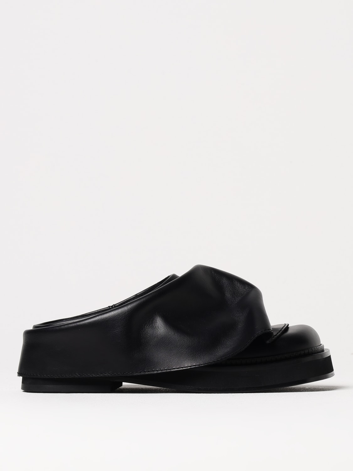 サンダル・ミュール THE ATTICO SLIPPER (250WSH00855LBT019AA 100) THE ATTICO: Flat sandals woman - Black | The Attico flat