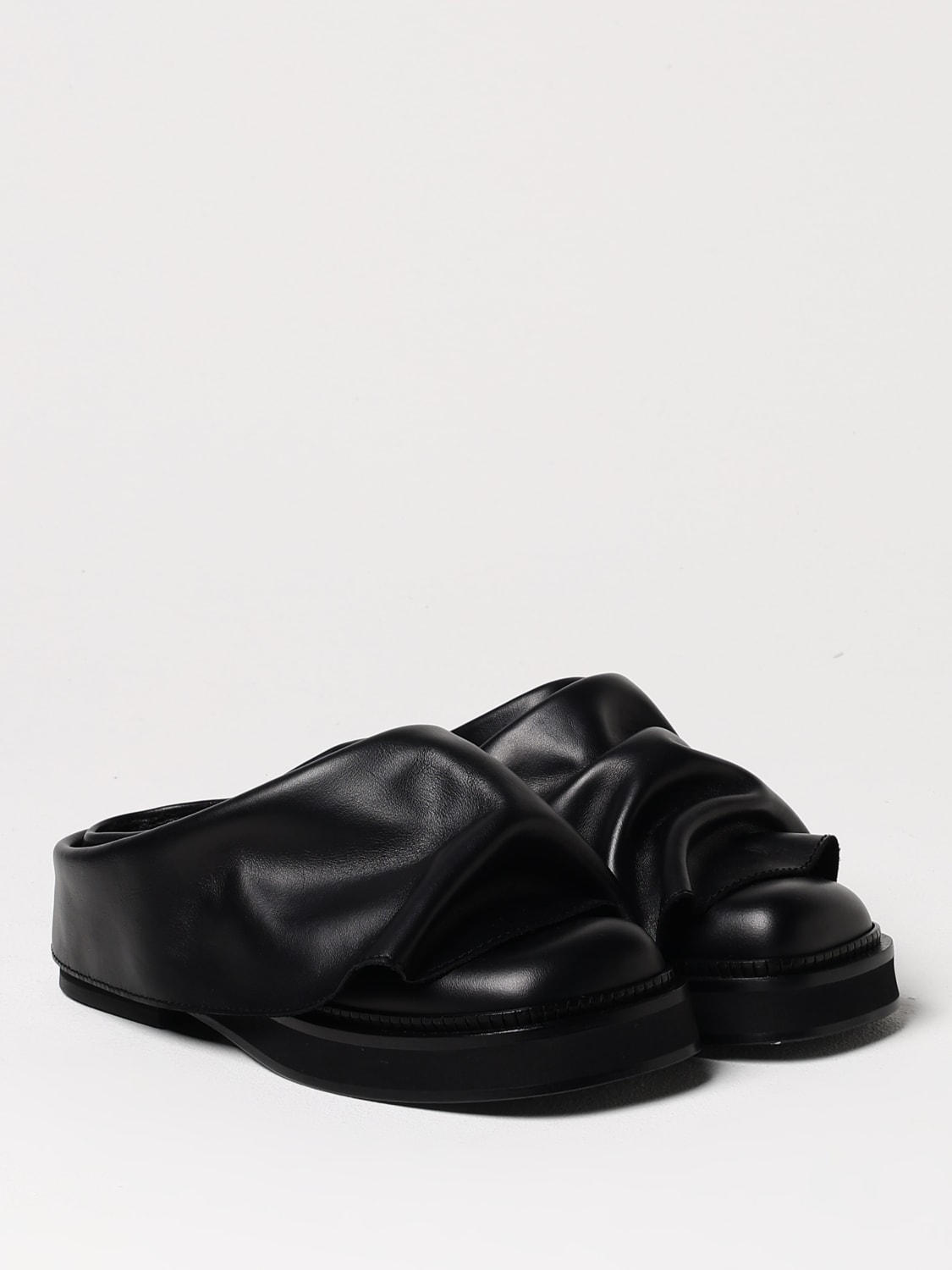 サンダル・ミュール THE ATTICO Women Sandals 250WSH00855 LBT019AA100 Black THE ATTICO: Flat sandals woman - Black | The Attico flat