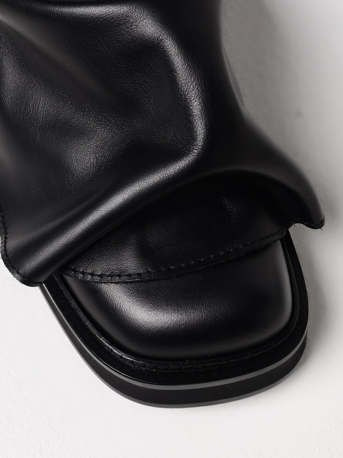 THE ATTICO: Flat sandals woman - Black | The Attico flat