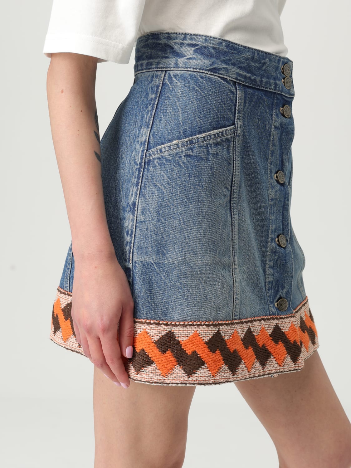 VALENTINO SKIRT: Skirt woman Valentino, Blue - Img 5