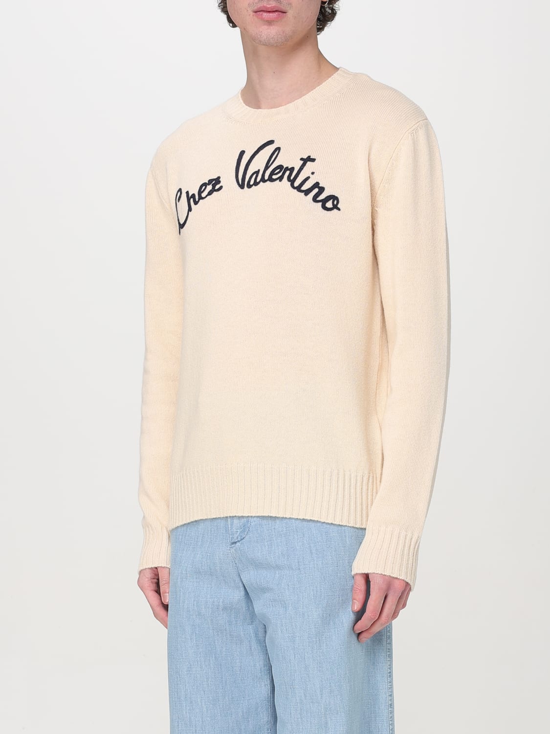 VALENTINO SWEATER: Sweater men Valentino, White - Img 4