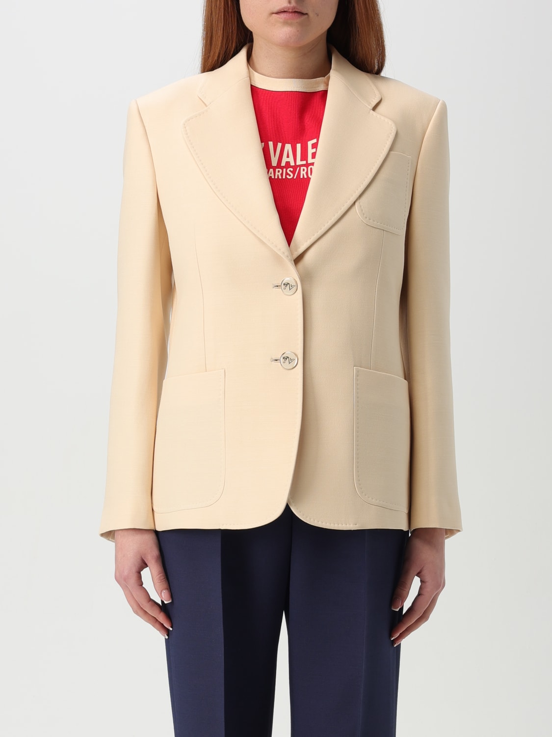 アウターその他 VALENTINO Woman Blazer Yellow 6B3CE4101CF ET5 VALENTINO: Blazer woman - Yellow | Valentino blazer
