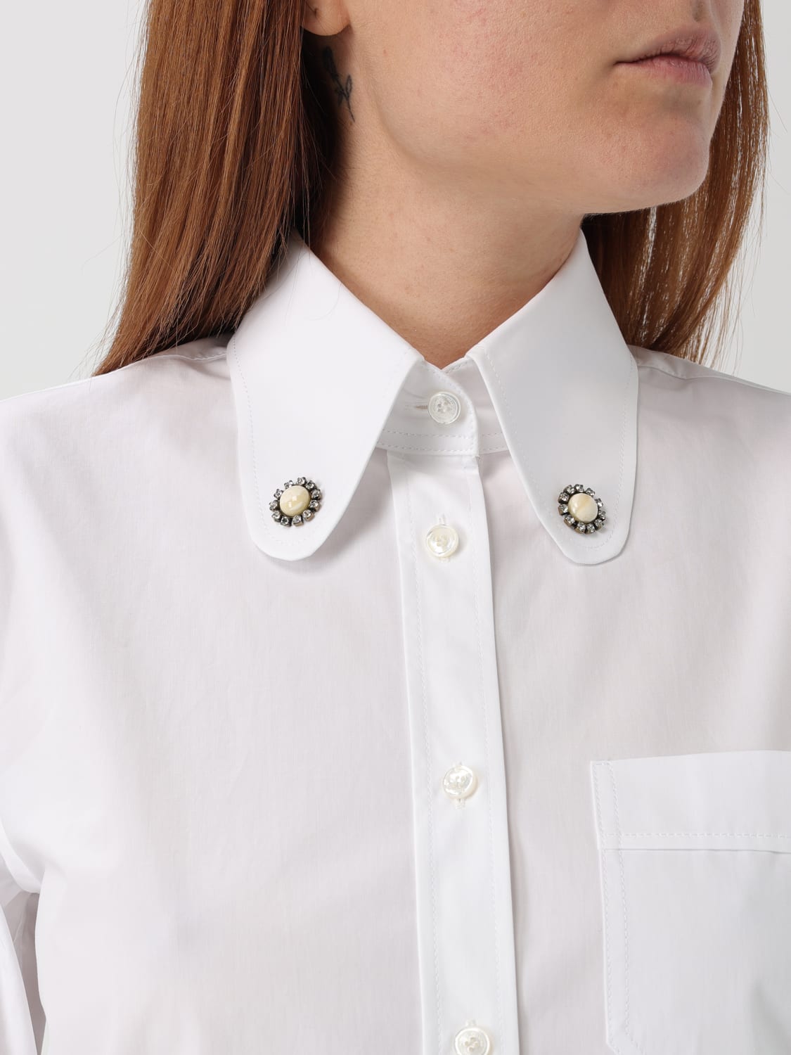 VALENTINO SHIRT: Shirt woman Valentino, White - Img 5