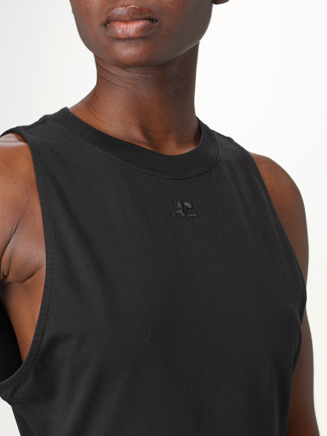 COURRÈGES TOP: Top woman CourrÈges, Black - Img 5