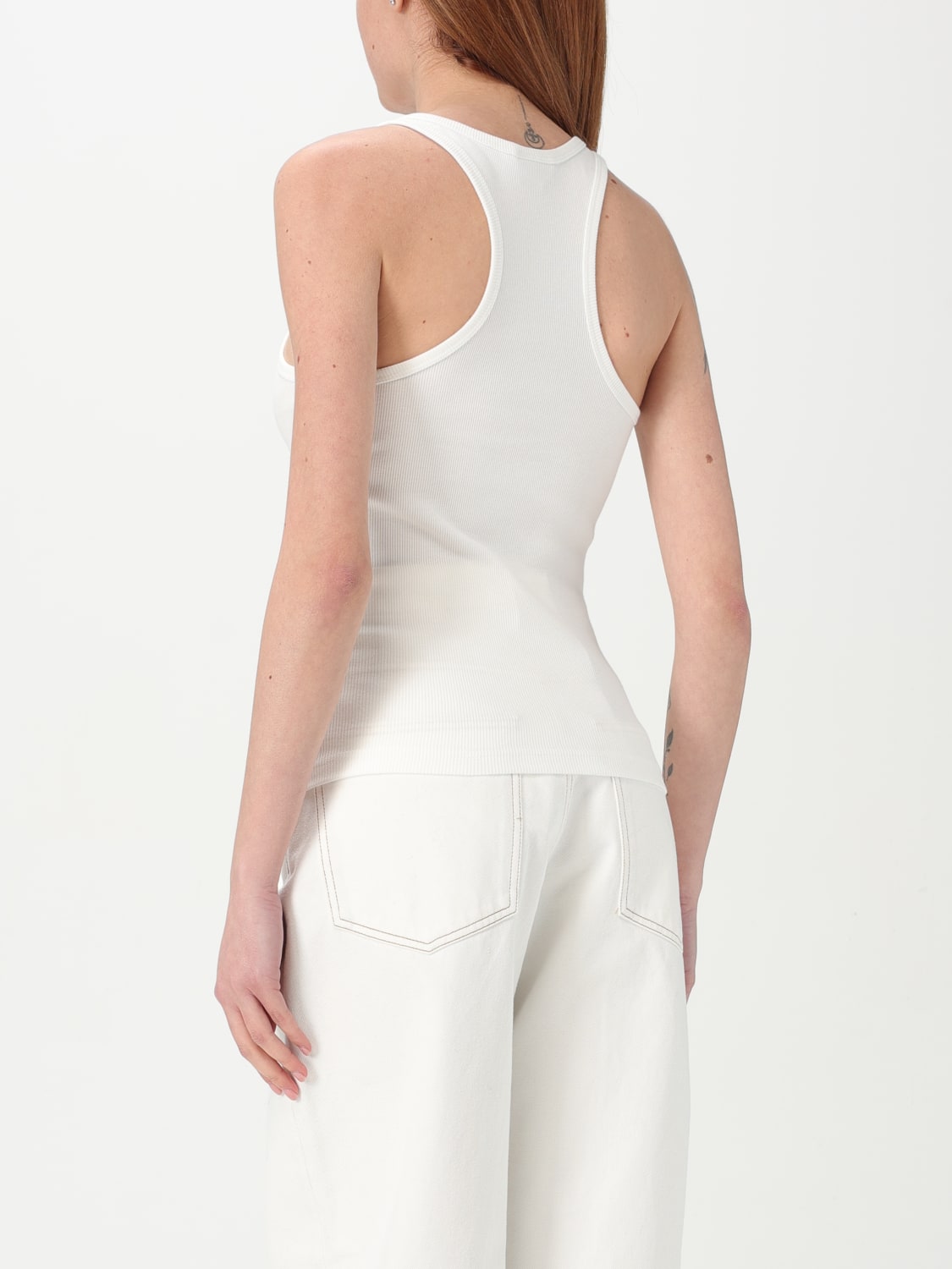 Tシャツ・カットソー COURREGES Woman T-Shirt White 125JDE123JS0194 0001 COURRÈGES：トップス レディース - ホワイト | GIGLIO.COM
