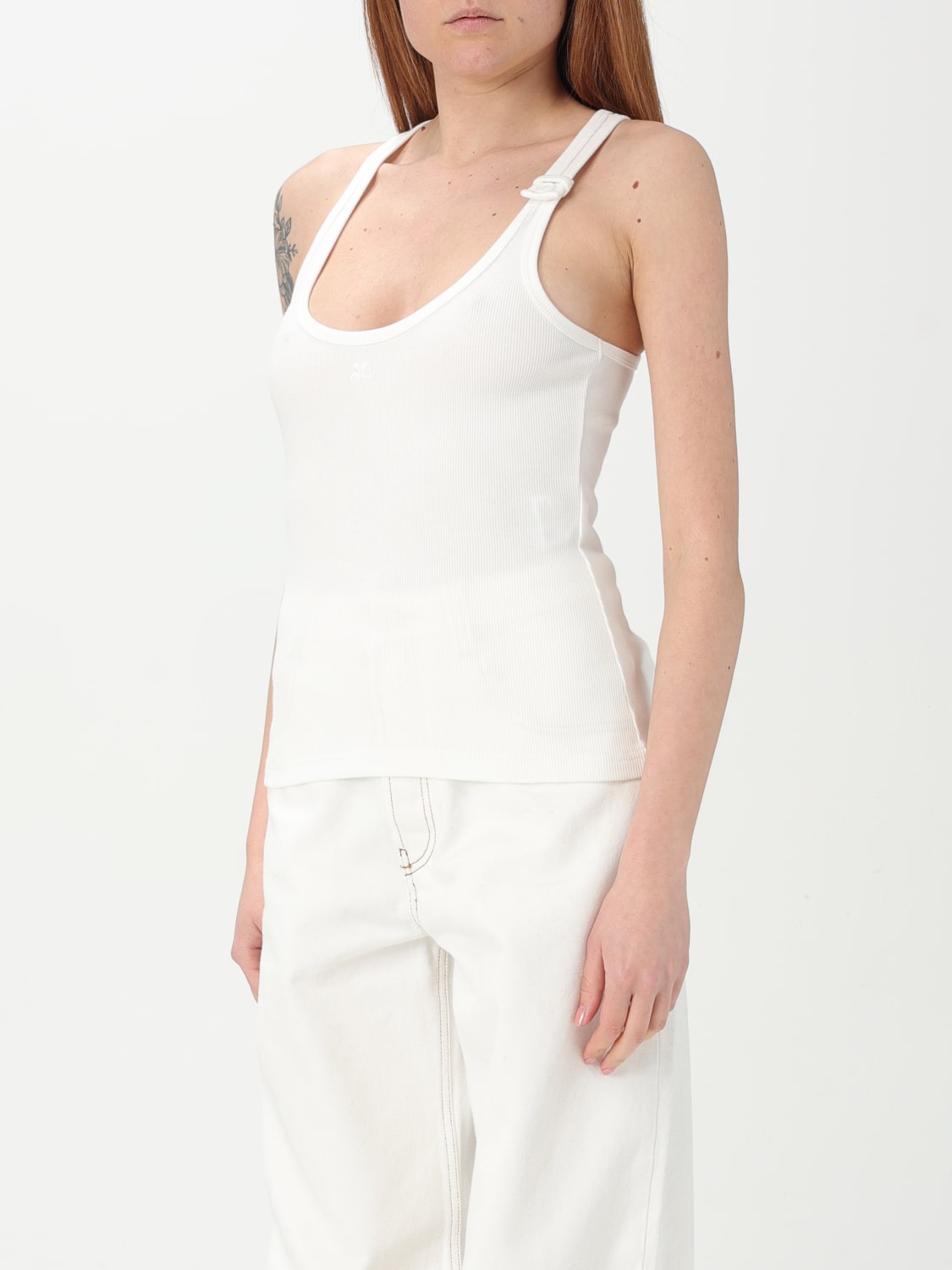 Tシャツ・カットソー COURREGES Women Tunic Tops 125JDE118JS01940001 WHITE 楽天市場】クレージュ tシャツ（トップス｜レディース