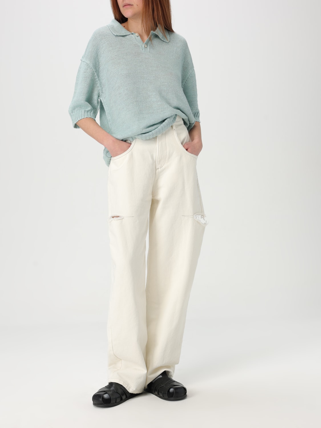 MAISON MARGIELA POLO: Polo mujer Maison Margiela, Verde - Img 2