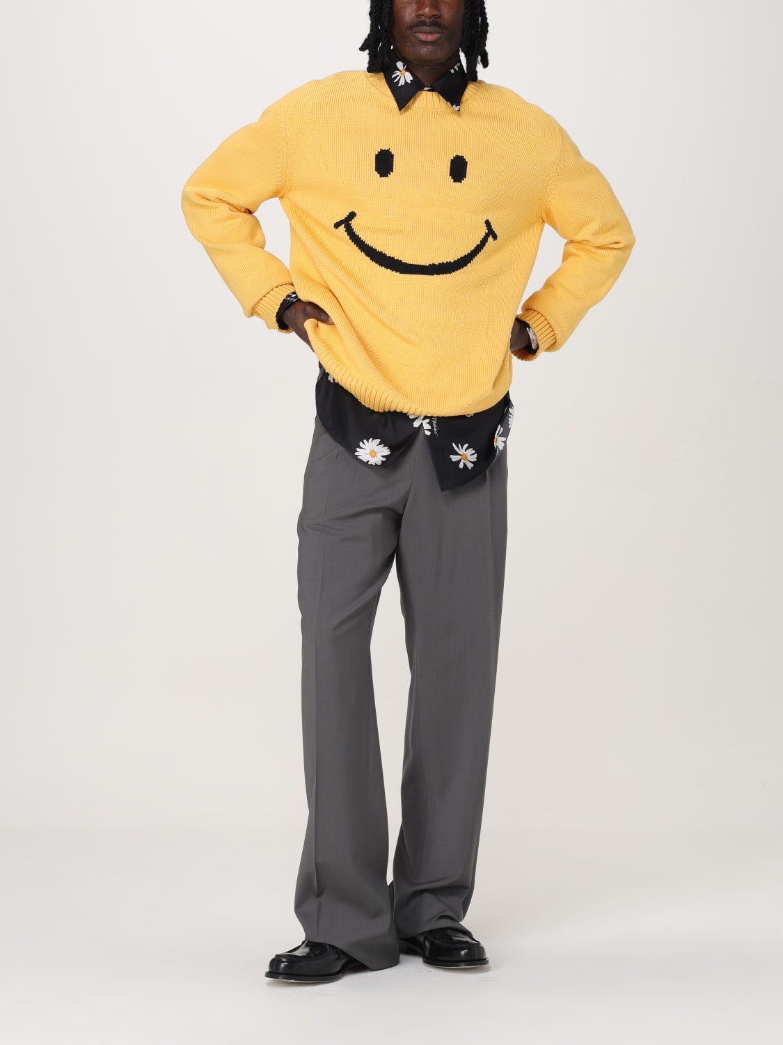 MOSCHINO COUTURE SWEATER: Sweater men Moschino Couture, Yellow - Img 2