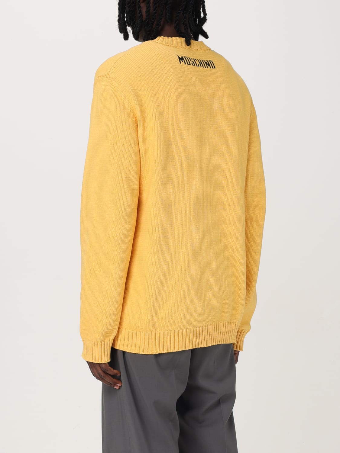 MOSCHINO COUTURE SWEATER: Sweater men Moschino Couture, Yellow - Img 3
