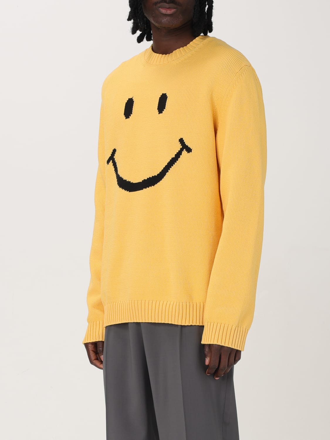 MOSCHINO COUTURE SWEATER: Sweater men Moschino Couture, Yellow - Img 4