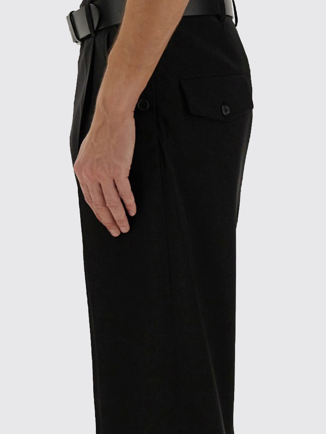 MOSCHINO COUTURE PANTS: Pants men Moschino Couture, Black - Img 4