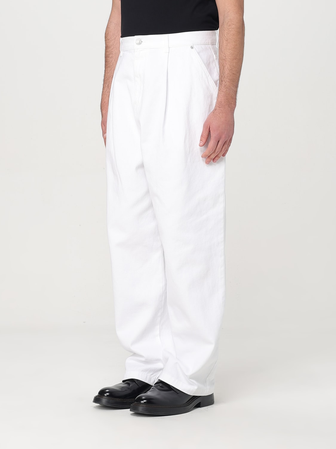 MOSCHINO COUTURE JEANS: Hose herren Moschino Couture, Weiß - Img 4