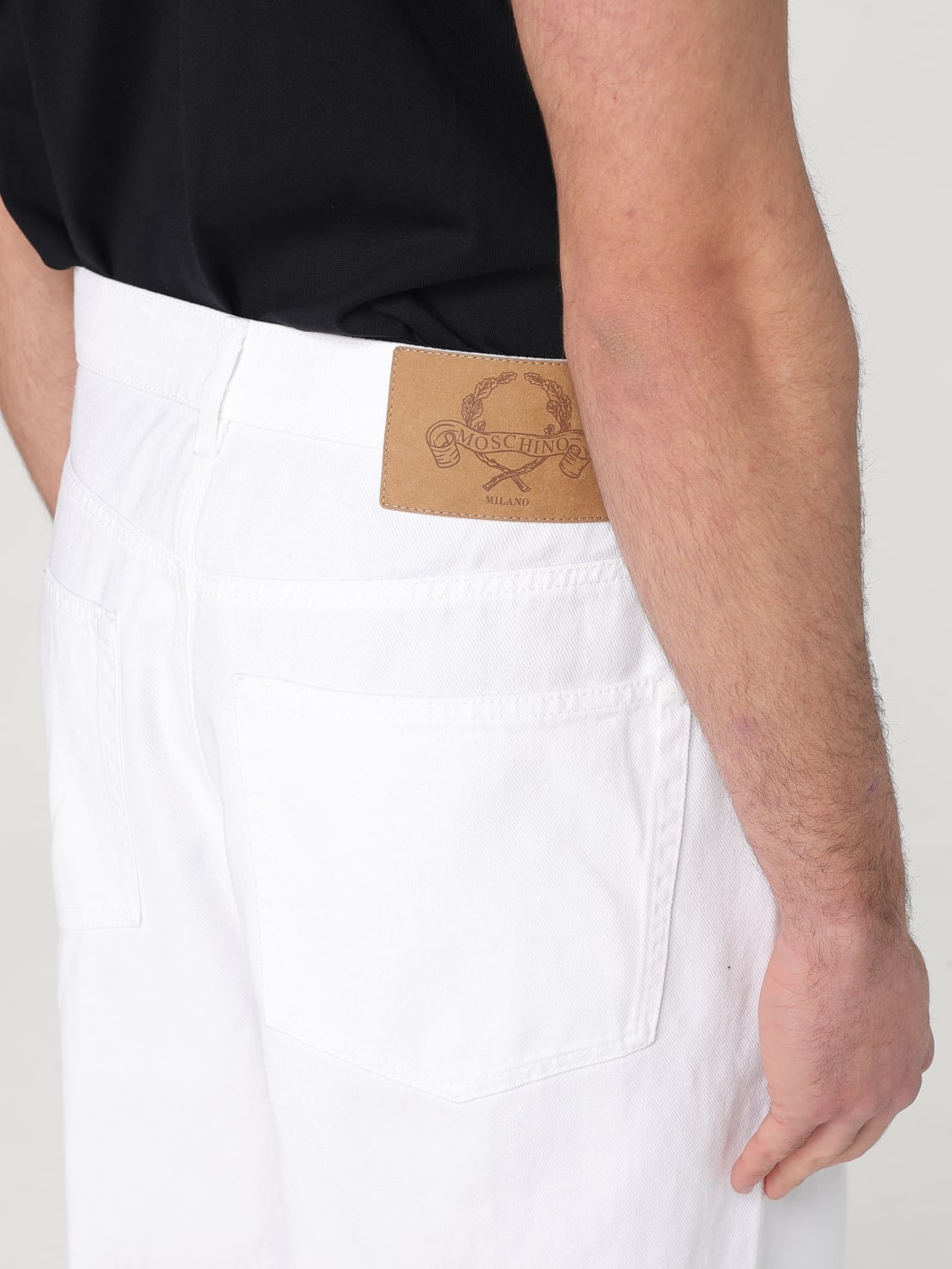 MOSCHINO COUTURE JEANS: Hose herren Moschino Couture, Weiß - Img 5