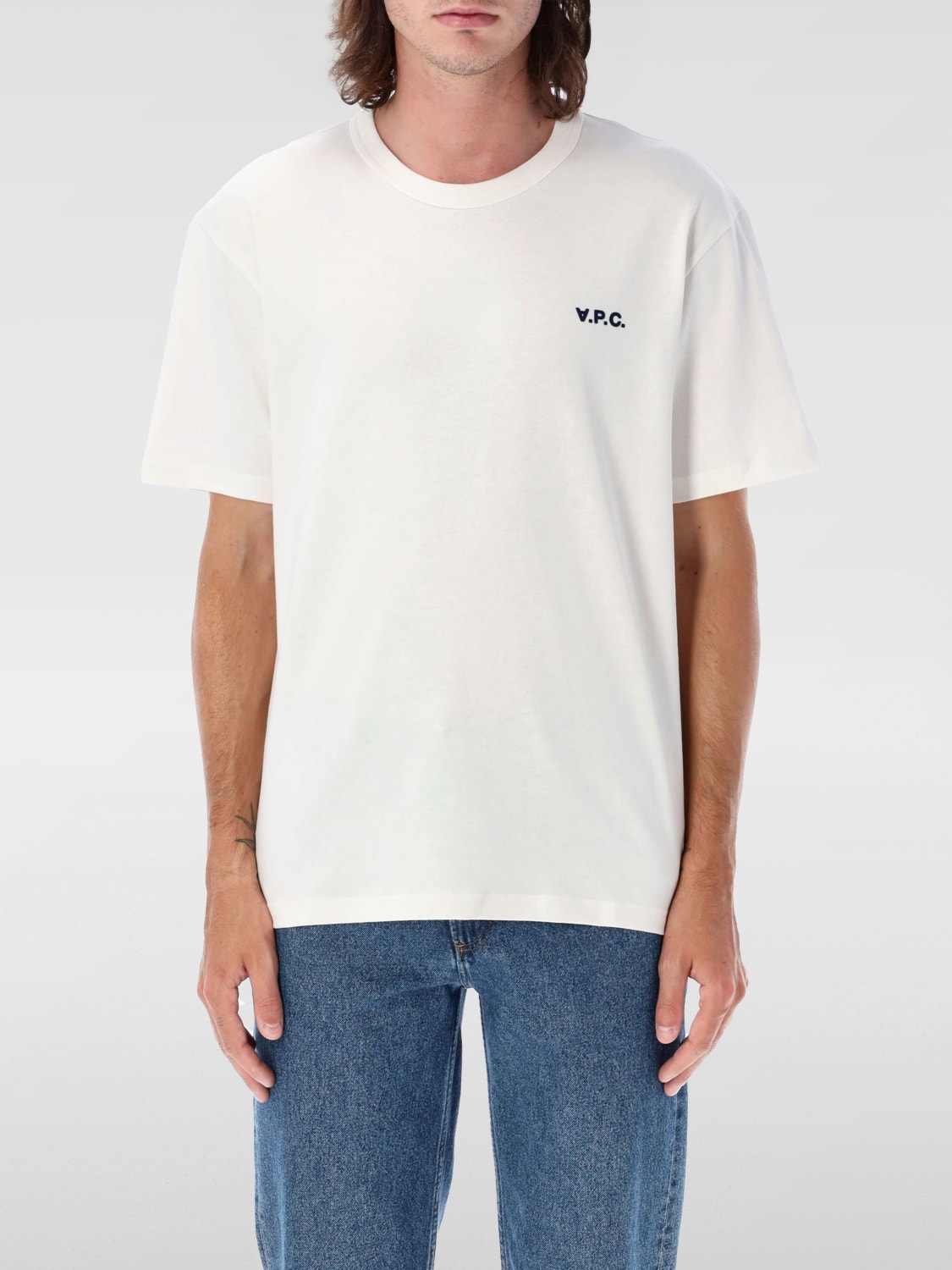 A.P.C. T-SHIRT: T-shirt men A.P.C., White - Img 1