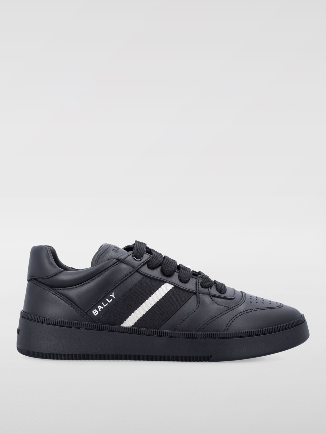 BALLY SNEAKERS: Sneakers Rebby Bally in pelle , Nero 1 - Img 1