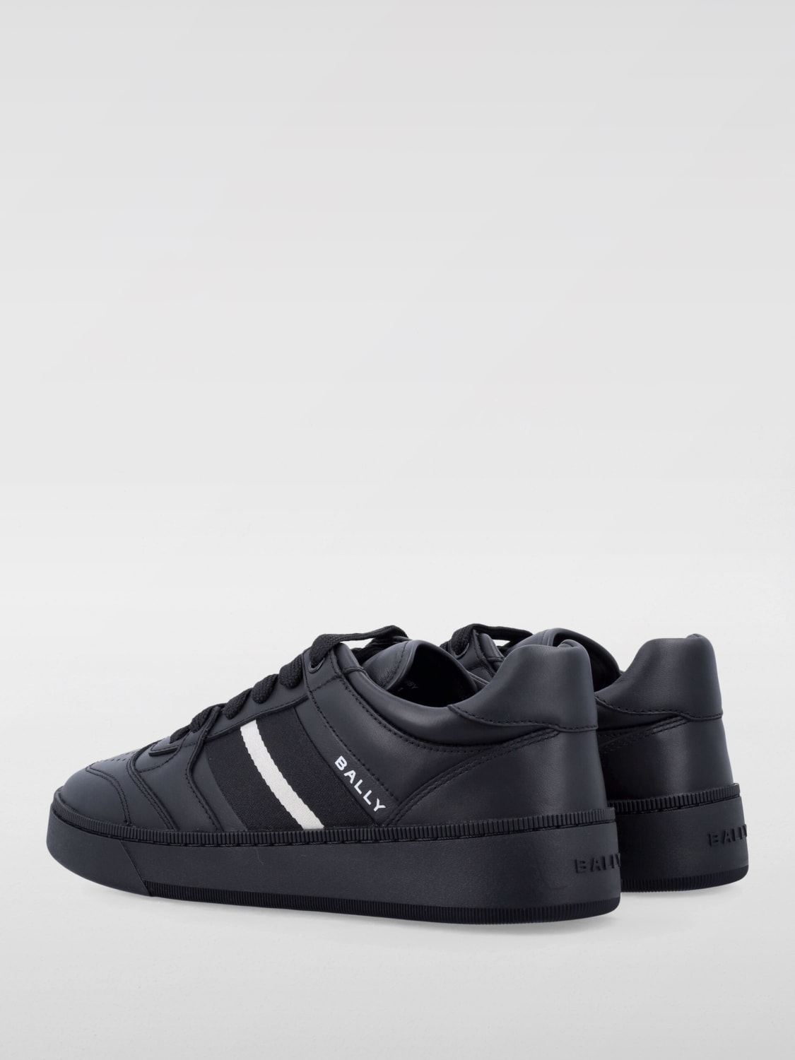 BALLY SNEAKERS: Sneakers Rebby Bally in pelle , Nero 1 - Img 3