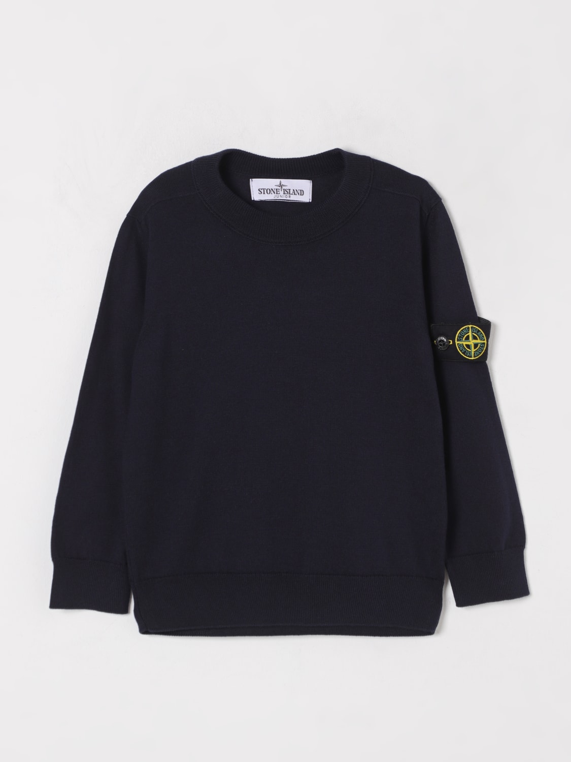 STONE ISLAND JUNIOR SWEATER: Sweater kids Stone Island Junior, Navy - Img 1