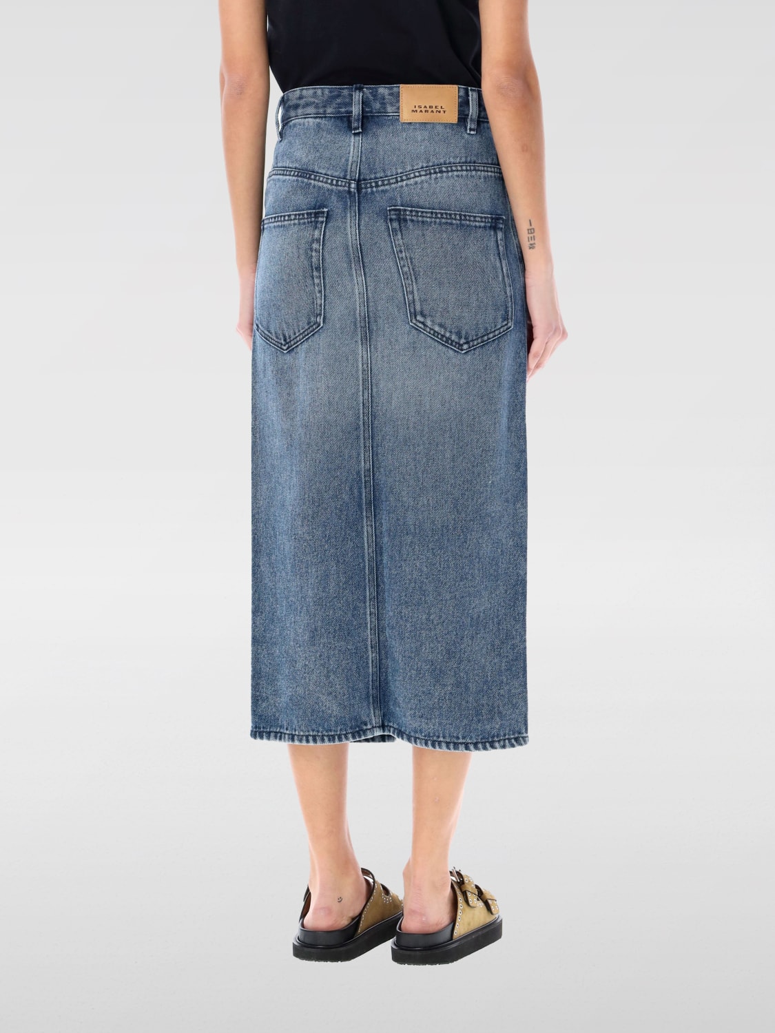 ISABEL MARANT JUPE: Jupe femme Isabel Marant, Denim - Img 2