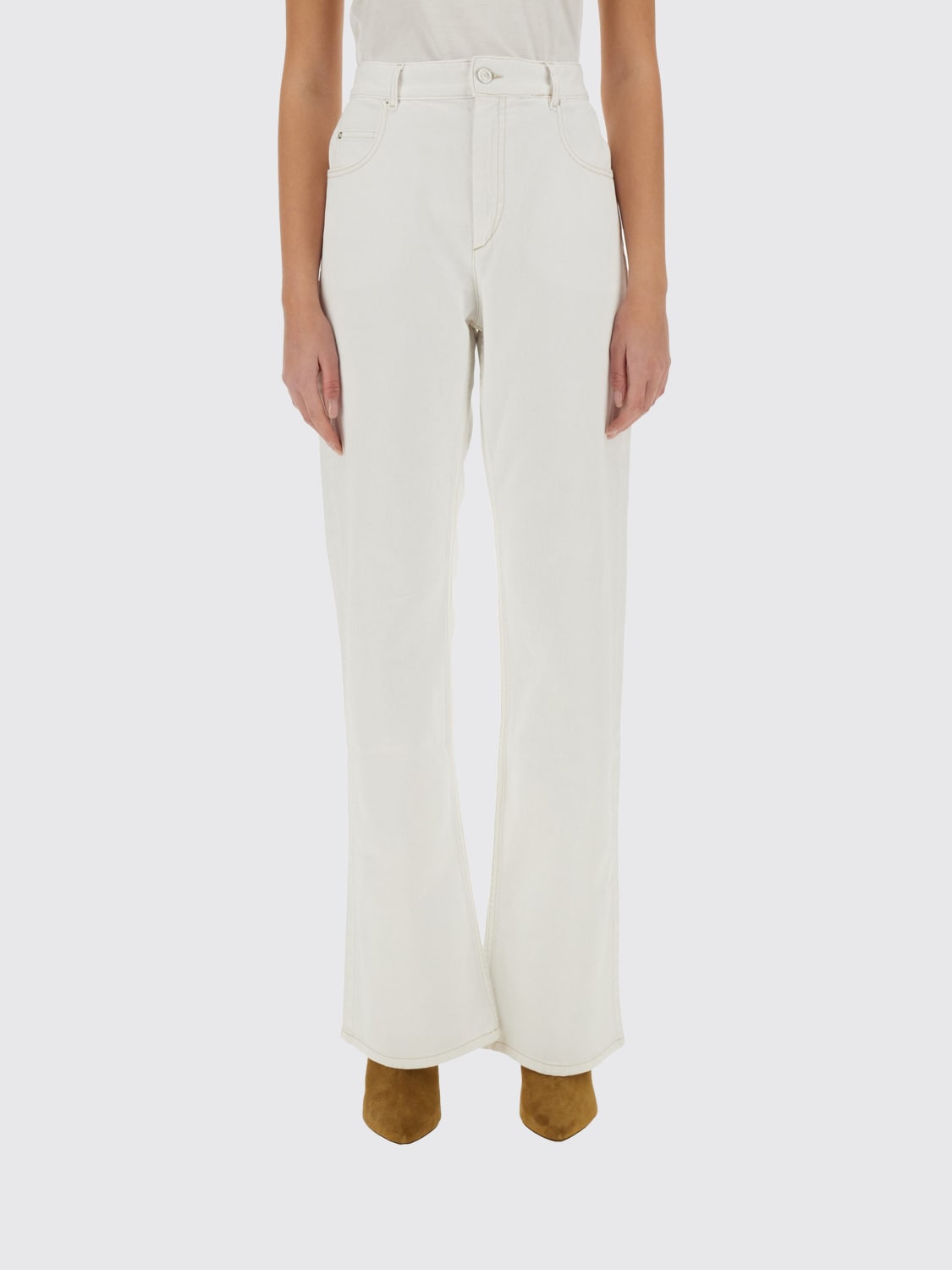 ISABEL MARANT JEANS: Jeans woman Isabel Marant, White - Img 1