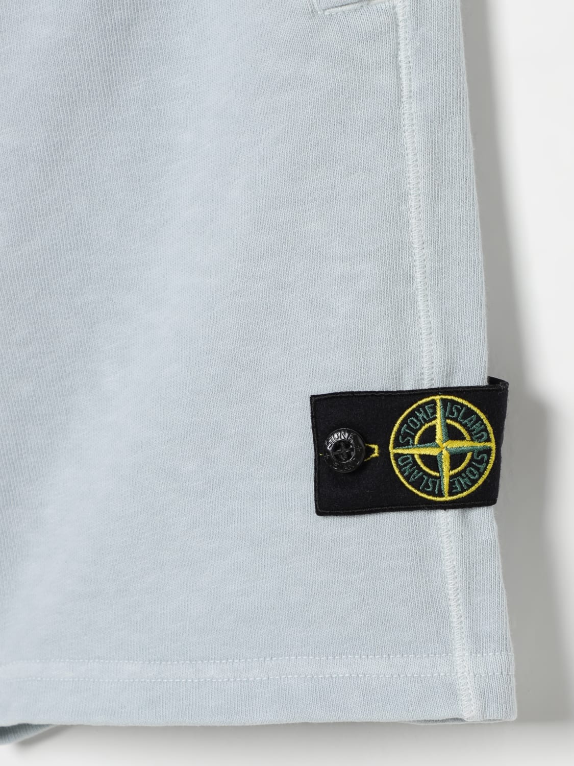 STONE ISLAND JUNIOR SHORTS: Pants kids Stone Island Junior, Sky Blue - Img 3
