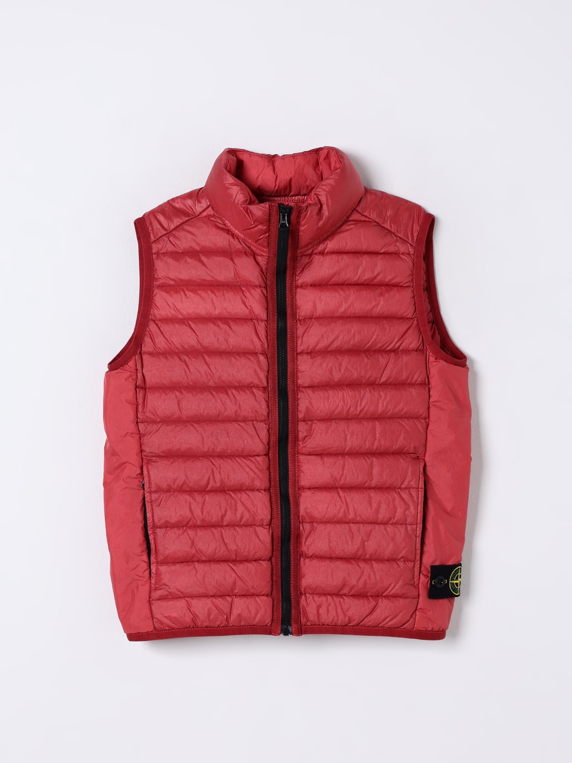 STONE ISLAND JUNIOR 马甲: 大衣 儿童 Stone Island Junior, 米红 - Img 1