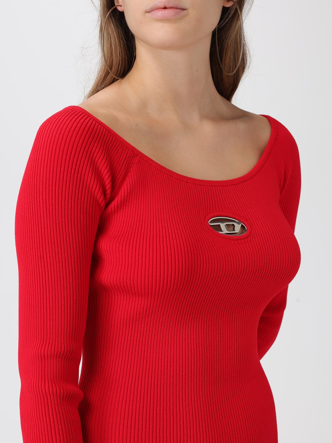 DIESEL DRESS: Dress woman Diesel, Red - Img 3