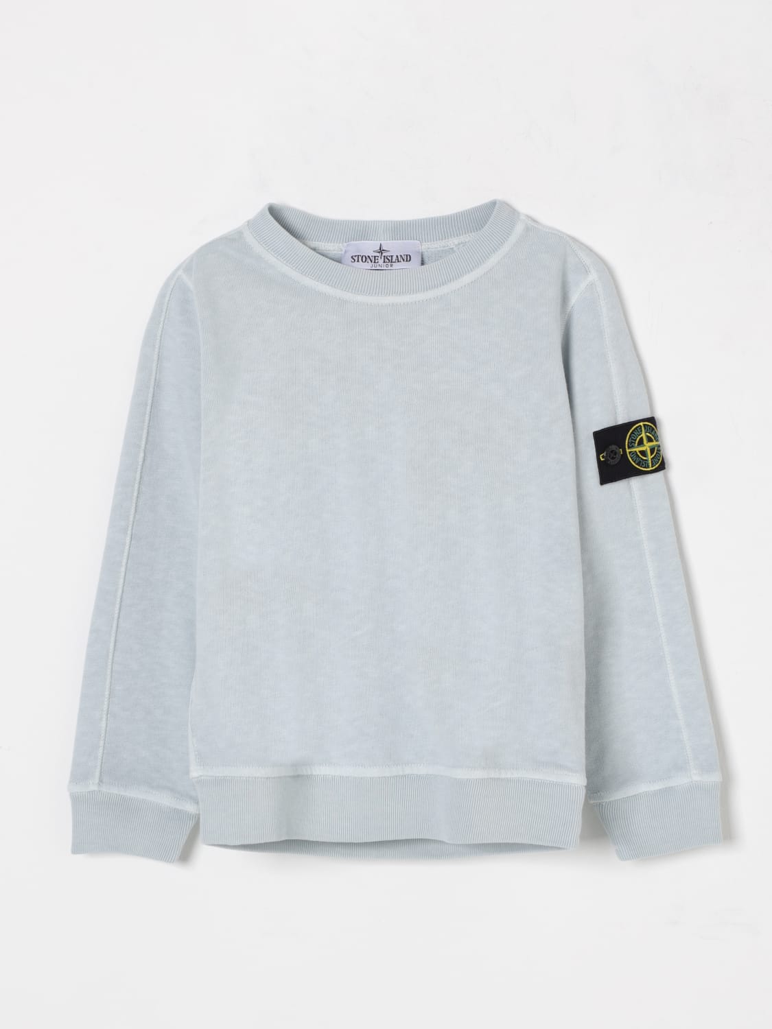 STONE ISLAND JUNIOR PULLOVER: Pullover kinder Stone Island Junior, Hellblau - Img 1