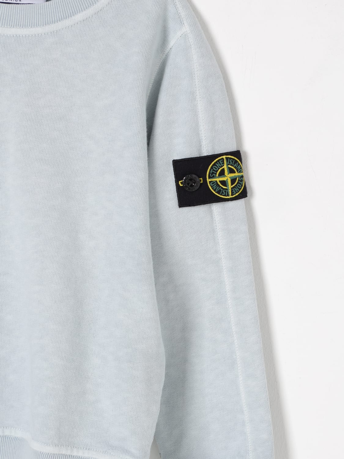 STONE ISLAND JUNIOR PULLOVER: Pullover kinder Stone Island Junior, Hellblau - Img 3