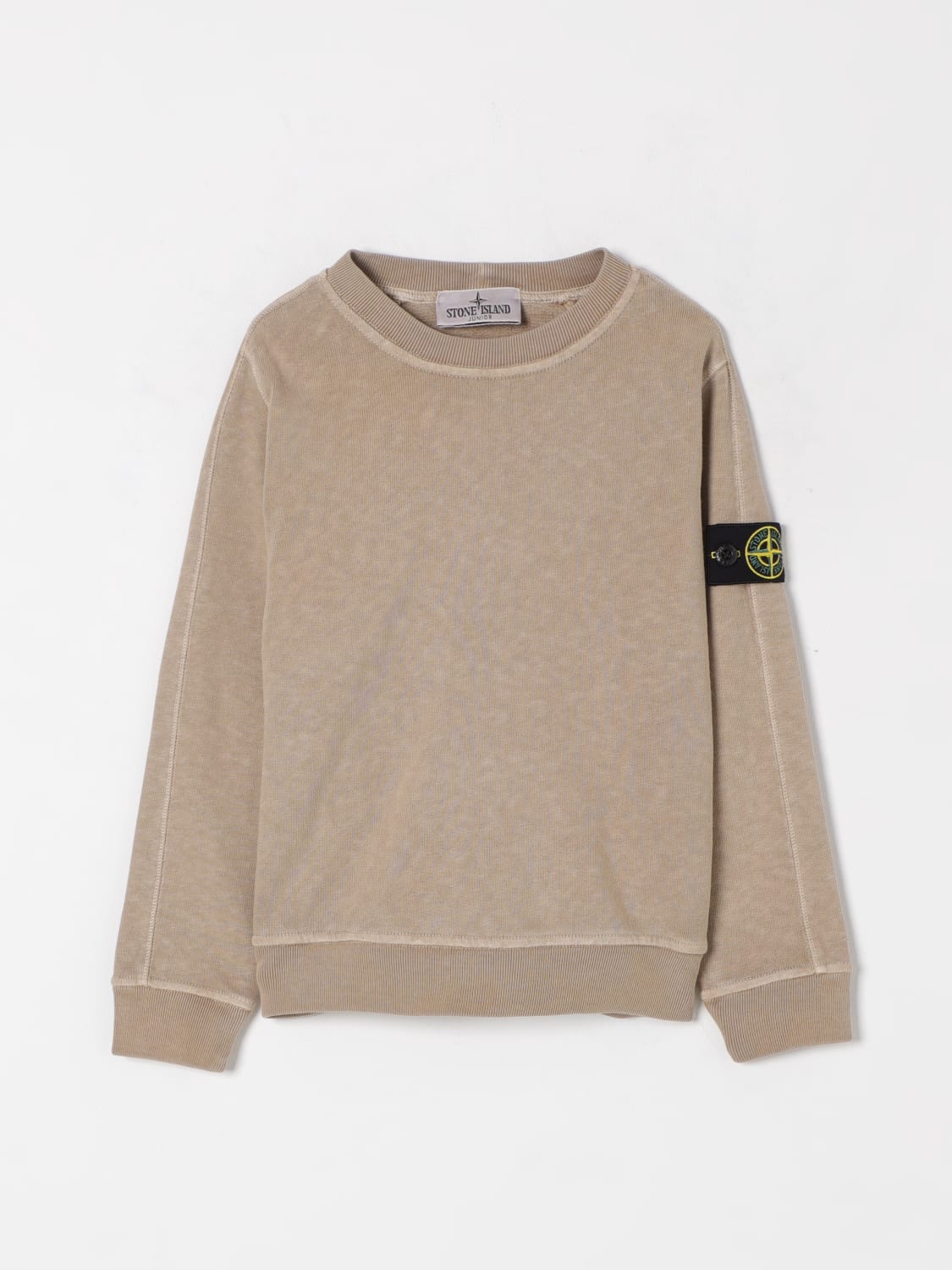 STONE ISLAND JUNIOR 毛衣: 毛衣 儿童 Stone Island Junior, 米色 - Img 1