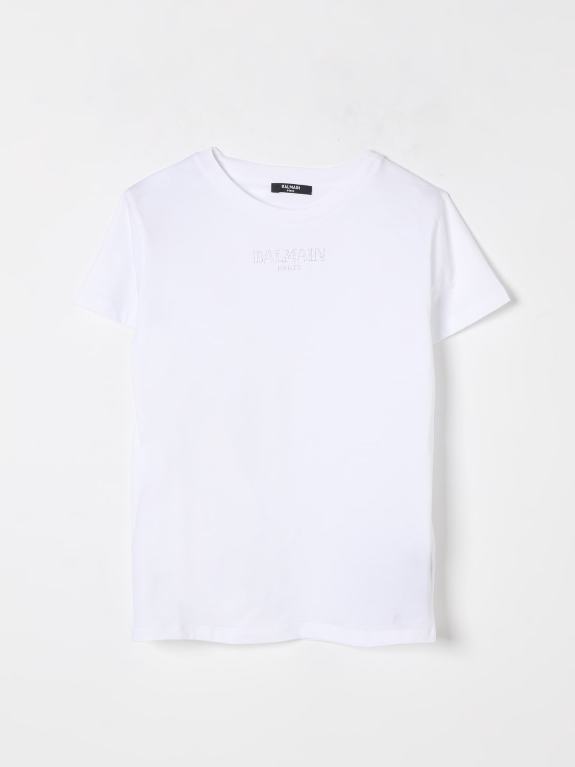 花！！ BALMAIN ホワイト Tシャツ 肩ボタン付き 花様専用！！ BALMAIN ホワイト Tシャツ 肩ボタン付き