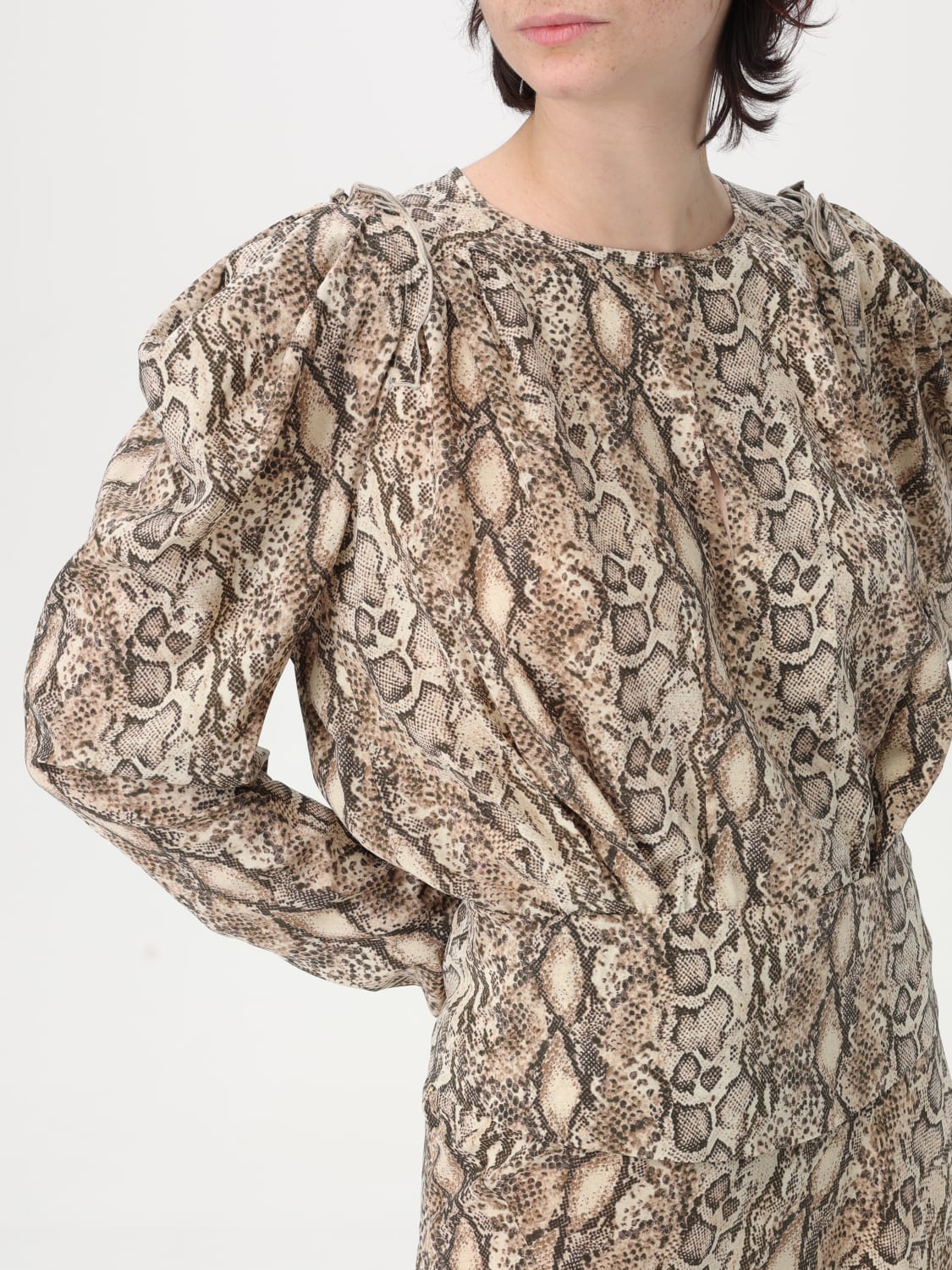 ISABEL MARANT TOP: Shirt woman Isabel Marant, Beige - Img 4