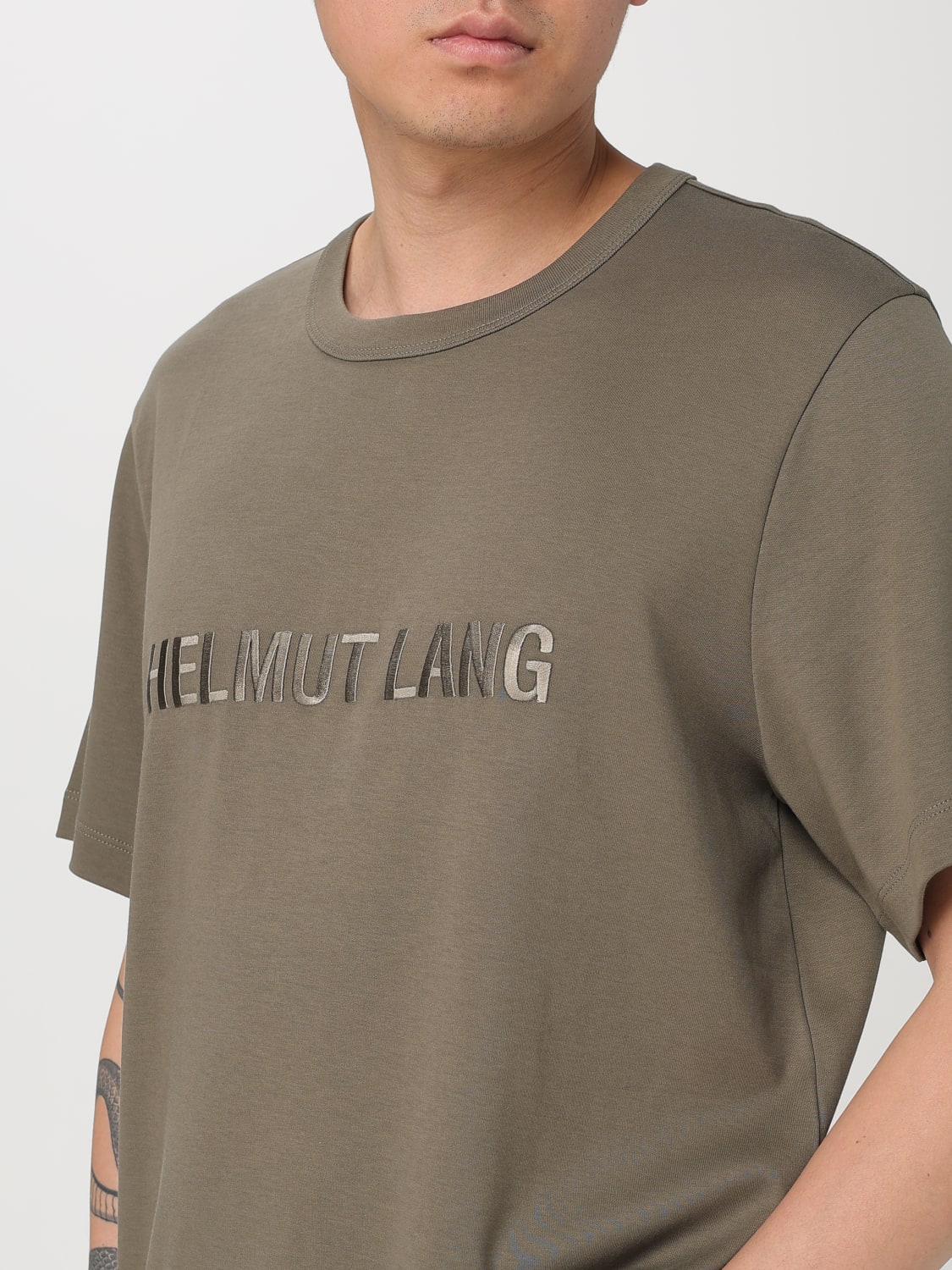 Tシャツ・カットソー HELMUT LANG Men T-shirt Beige O04HM599 F0X HELMUT LANG: T-shirt men - Beige | Helmut Lang t-shirt