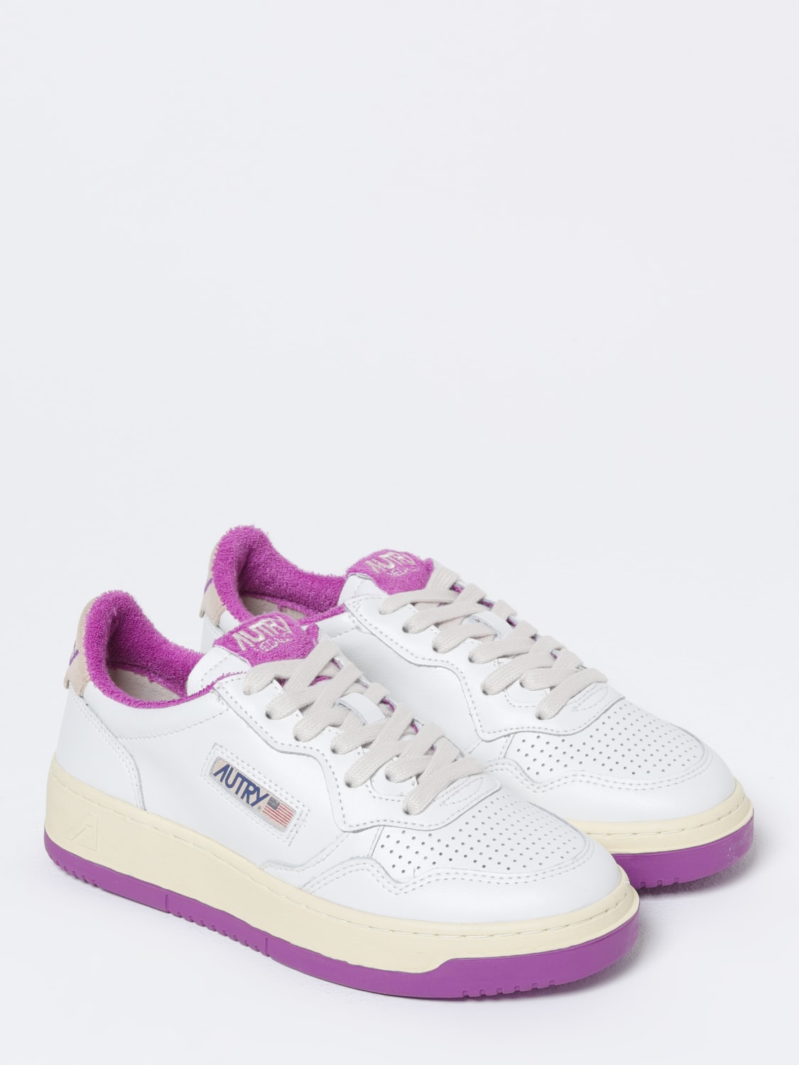 スニーカー AUTRY Woman Sneakers Violet LDLWCO04 Autry Wildpace Low Sneakers In Purple Cordura And Suede