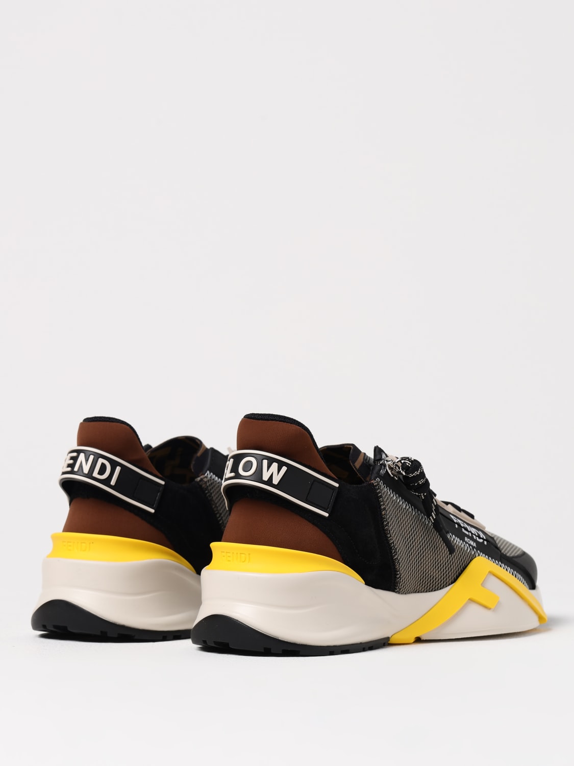 FENDI: Sneakers men - Green | Fendi sneakers 7E1392AQ6D