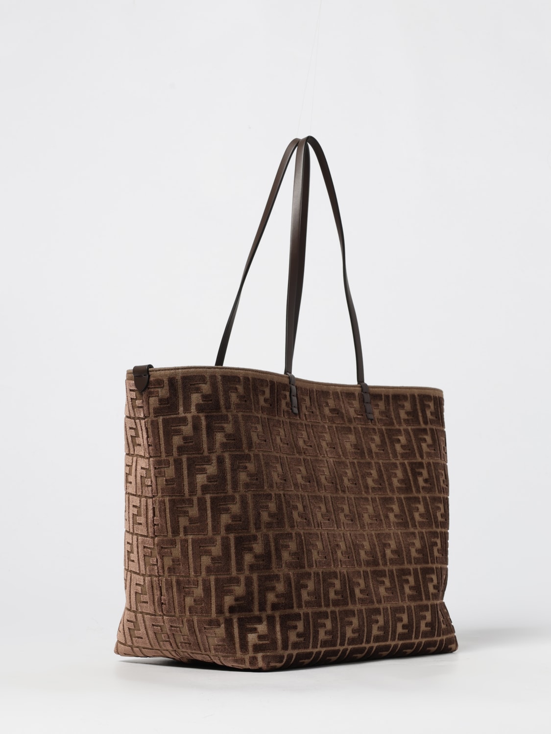 FENDI TOTE BAG: Shoulder bag woman Fendi, Brown - Img 3