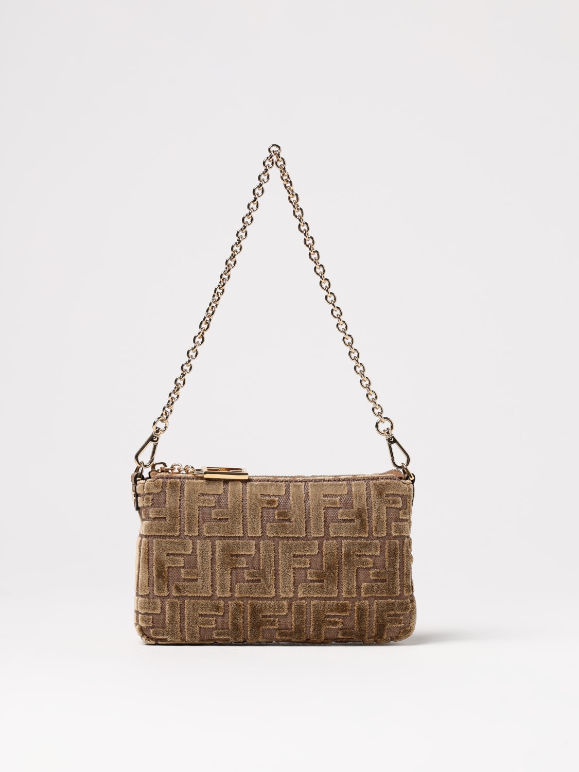 FENDI MINI BAG: Clutch woman Fendi, Beige - Img 1