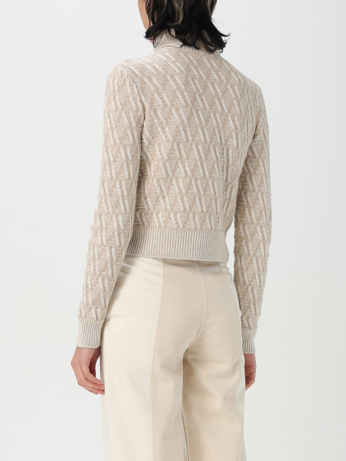 FENDI: Sweater woman Beige Fendi sweater FZXC90ATPL online at