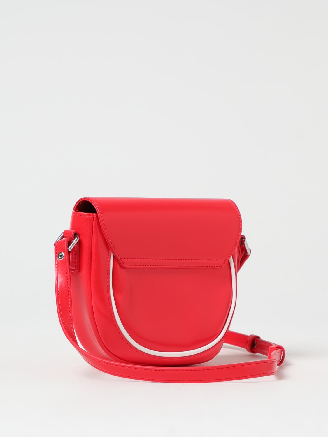 MARNI BORSA: Borsa a tracolla in pelle sintetica Smile Marni, Rosso - Img 2