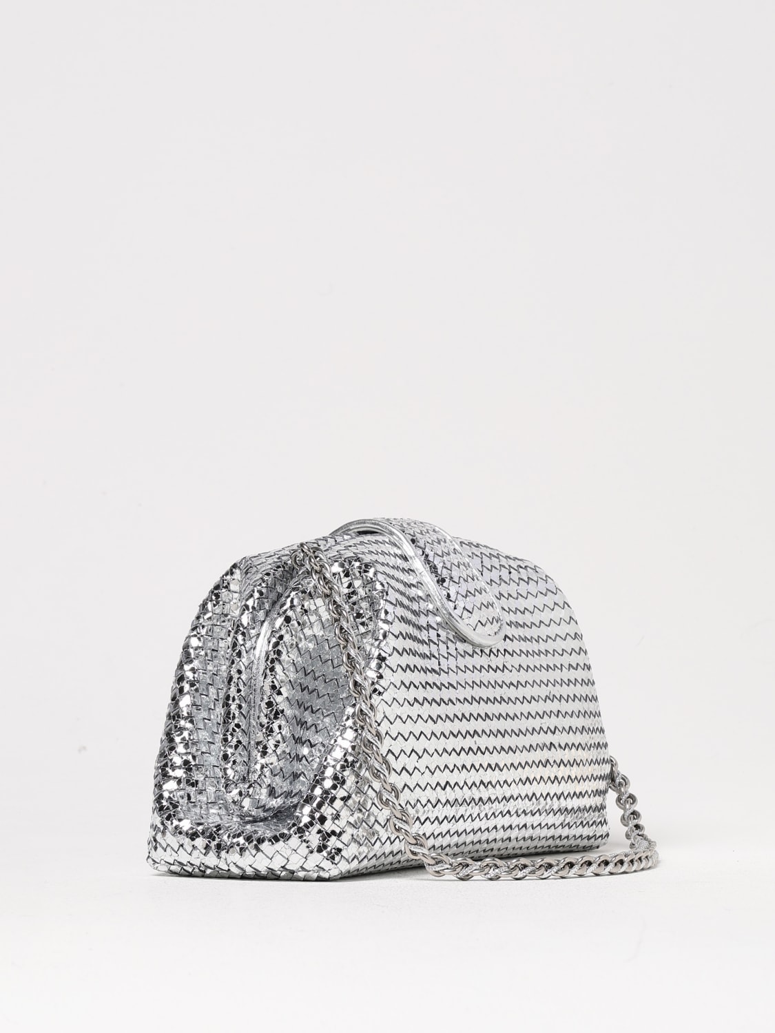 クラッチバッグ BOTTEGA VENETA Woman Clutch Silver 804467V4PG1 8101 BOTTEGA VENETA: Shoulder bag woman - Silver | Bottega Veneta