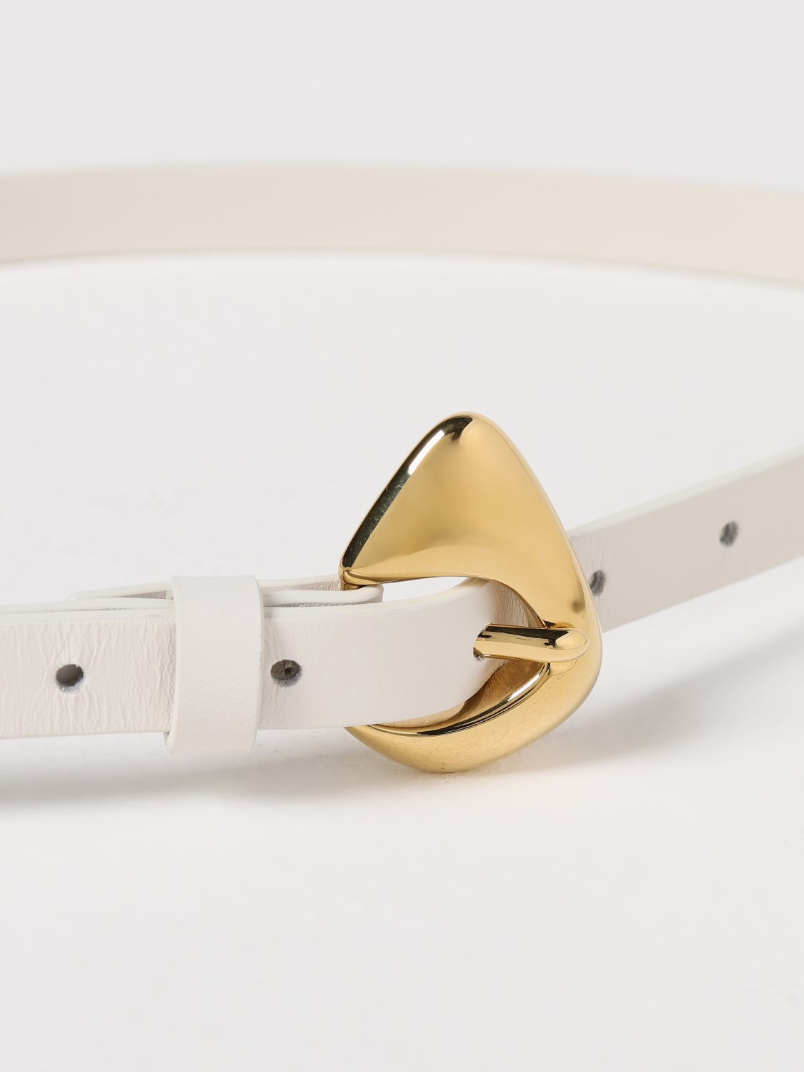 BOTTEGA VENETA CINTURA: Cintura Fin Bottega Veneta in pelle , Bianco - Img 2