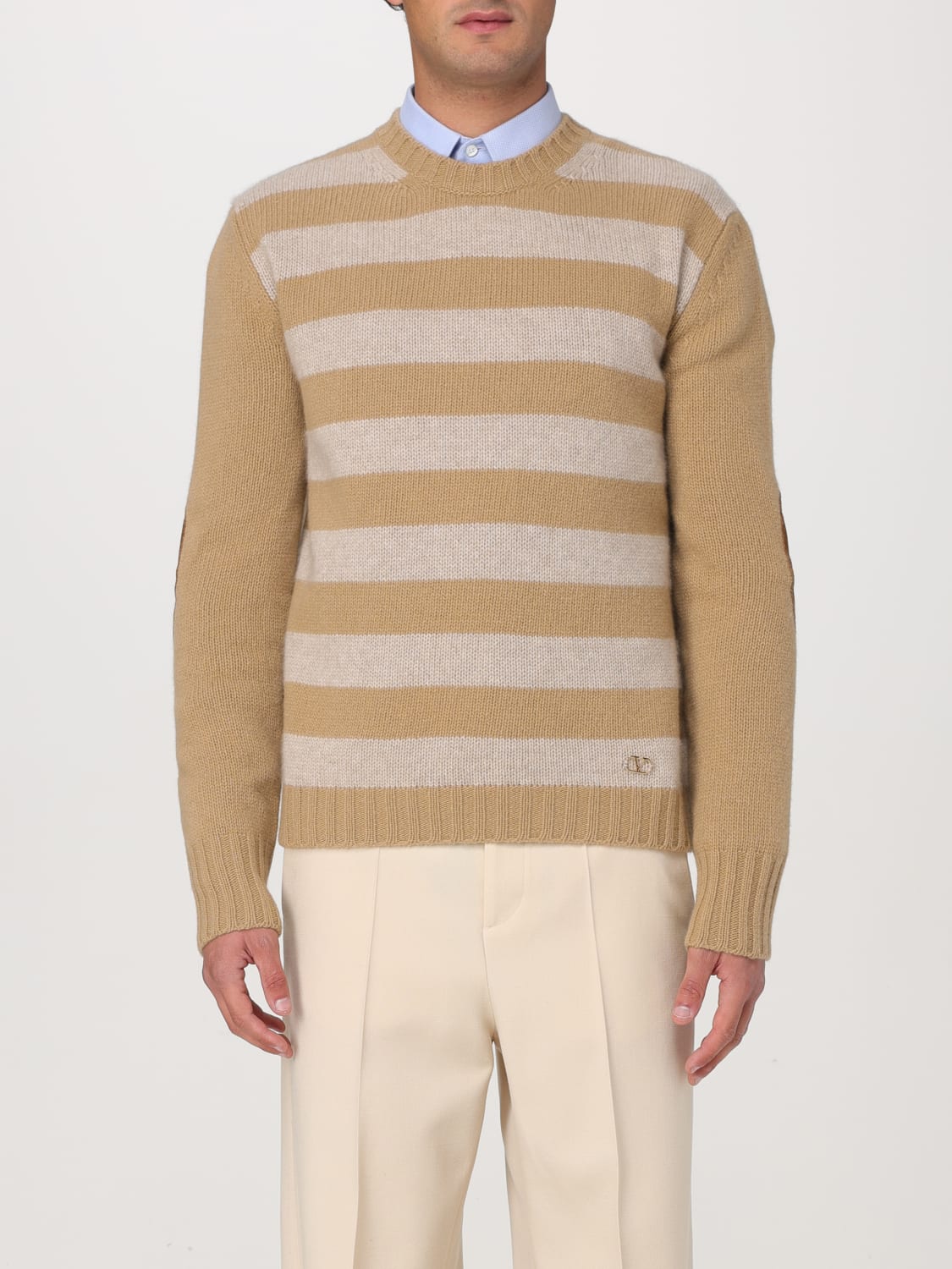 VALENTINO SWEATER: Sweater men Valentino, Beige - Img 1