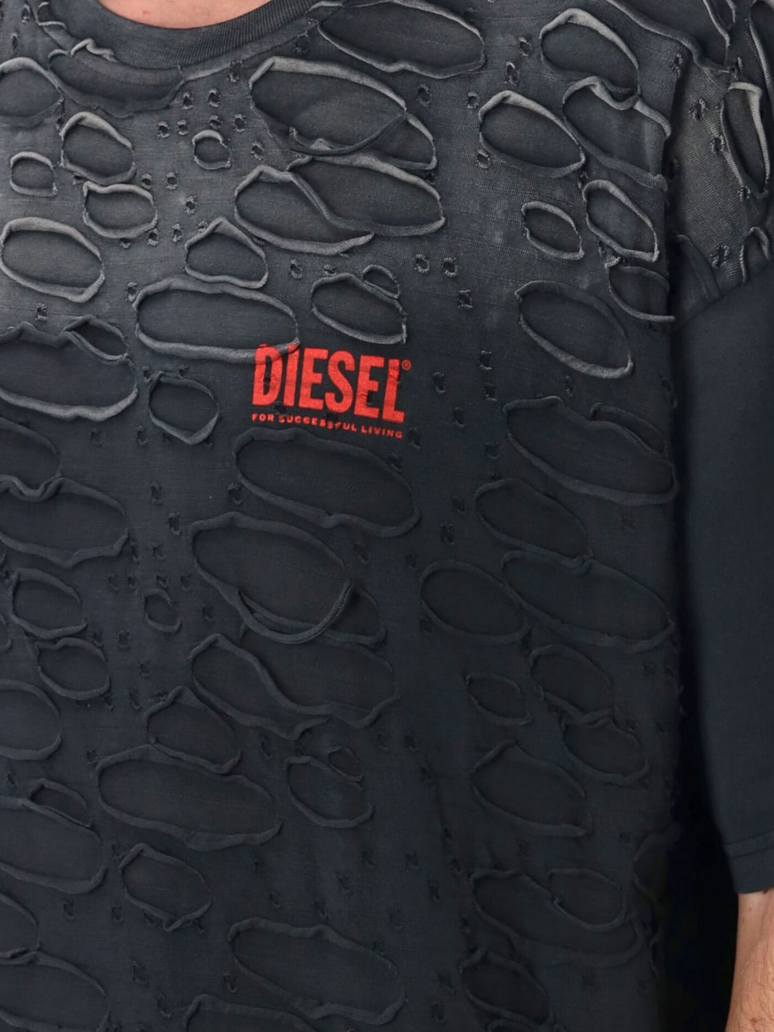 Tシャツ・カットソー DIESEL TSHIRT (A176470SLBS) DIESEL: T-shirt men - Black | Diesel t-shirt A176470SLBS