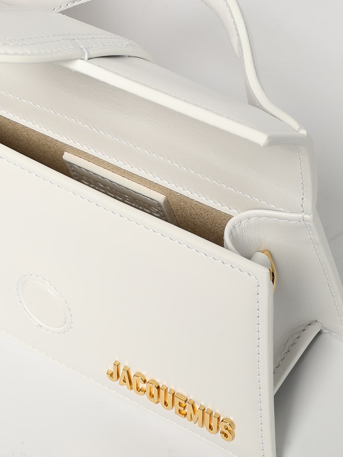 JACQUEMUS: Shoulder bag woman - White | Jacquemus mini bag