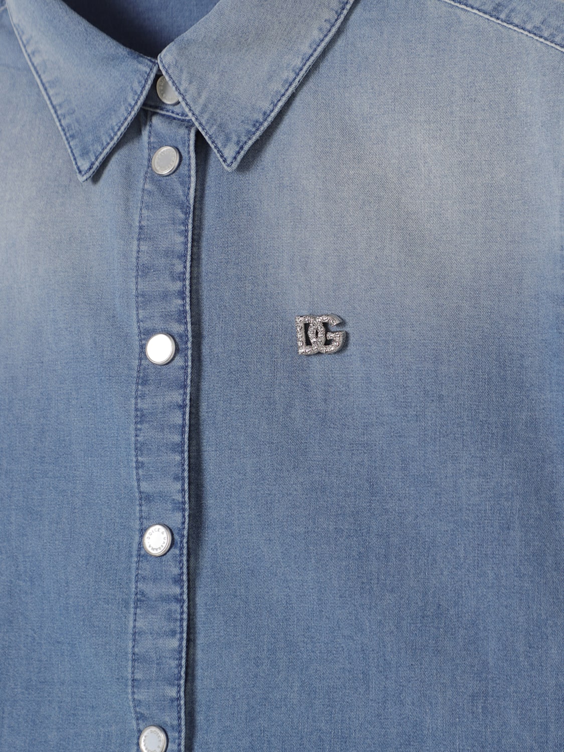 DOLCE & GABBANA BLUSE: Hemd kinder Dolce & Gabbana, Blau - Img 3