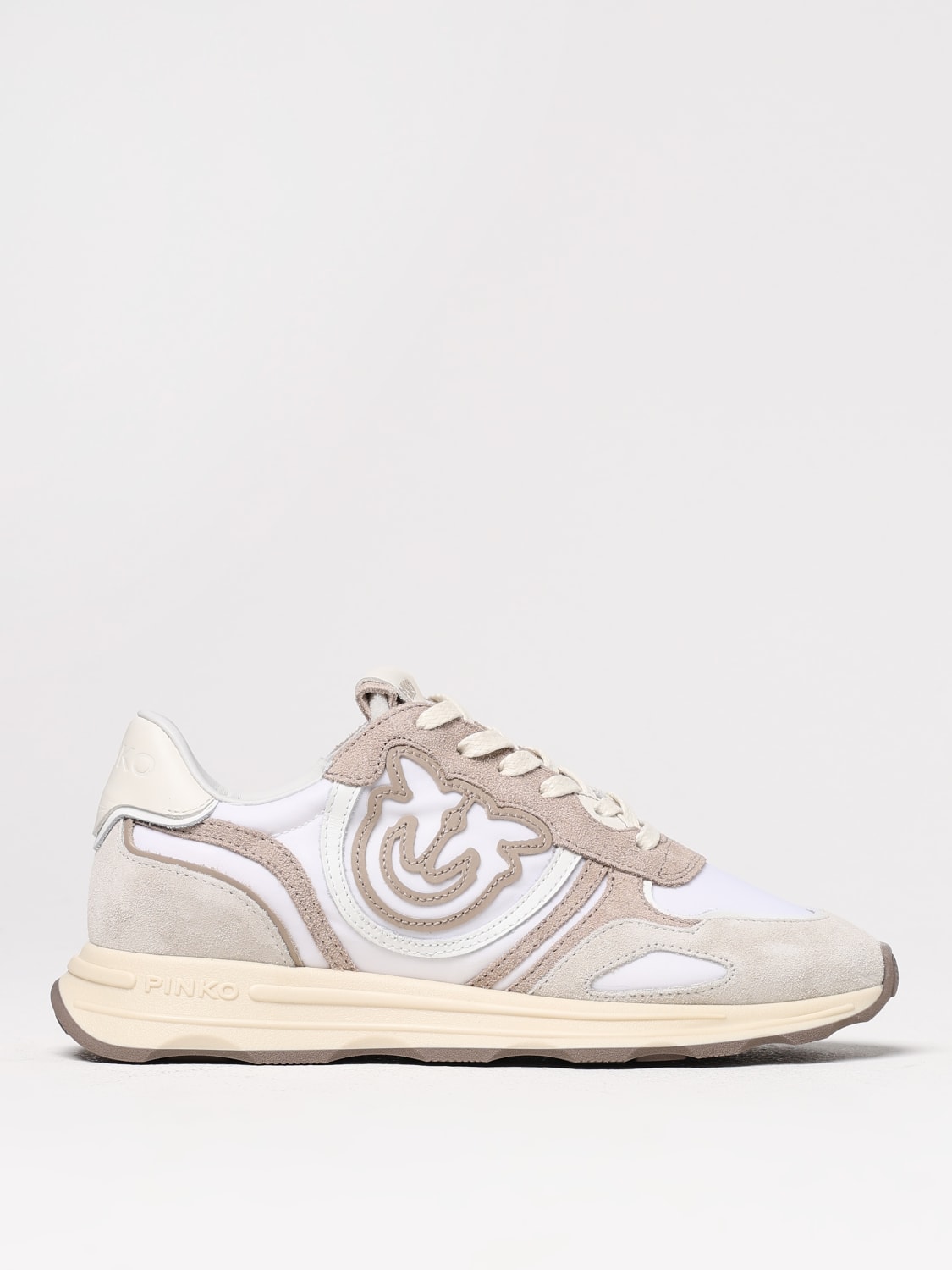 PINKO SNEAKERS: Sneakers woman Pinko, Beige - Img 1