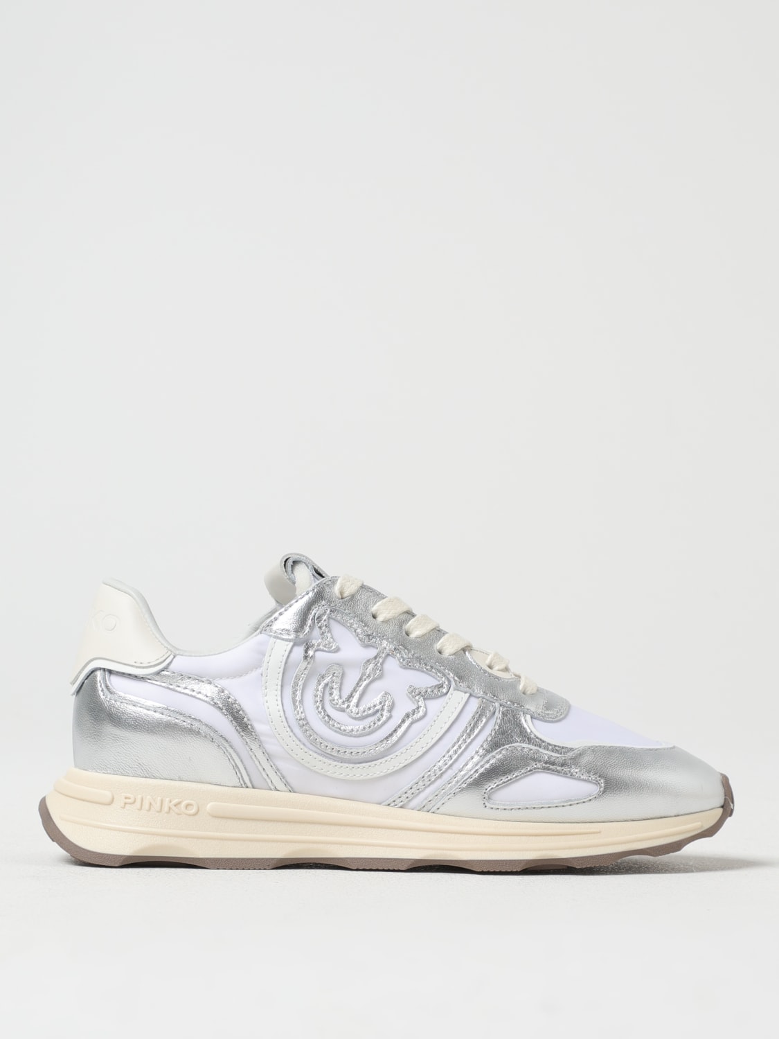 スニーカー PINKO Women Sneakers SS0087P085ZZF Silver Logo sneakers with silver details