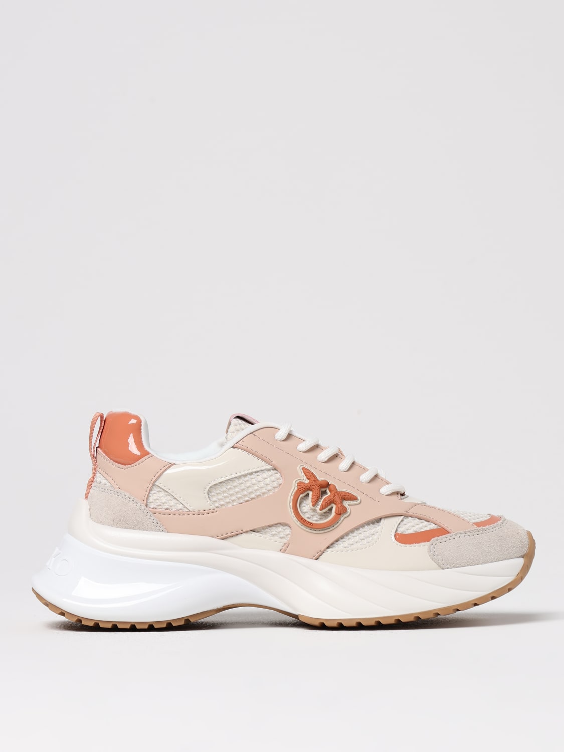 スニーカー PINKO Woman Sneakers Beige SS0067E023 W4E Neutral-coloured Ariel sneakers with patent details